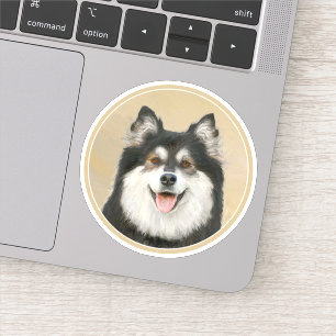 Sticker Peinture Lapphund Finlandaise - Joli art original