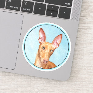 Sticker Peinture Pharaon Hound - Cute Original Chien Art