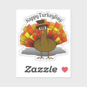 Sticker Pèlerin de Turquie Thanksgiving