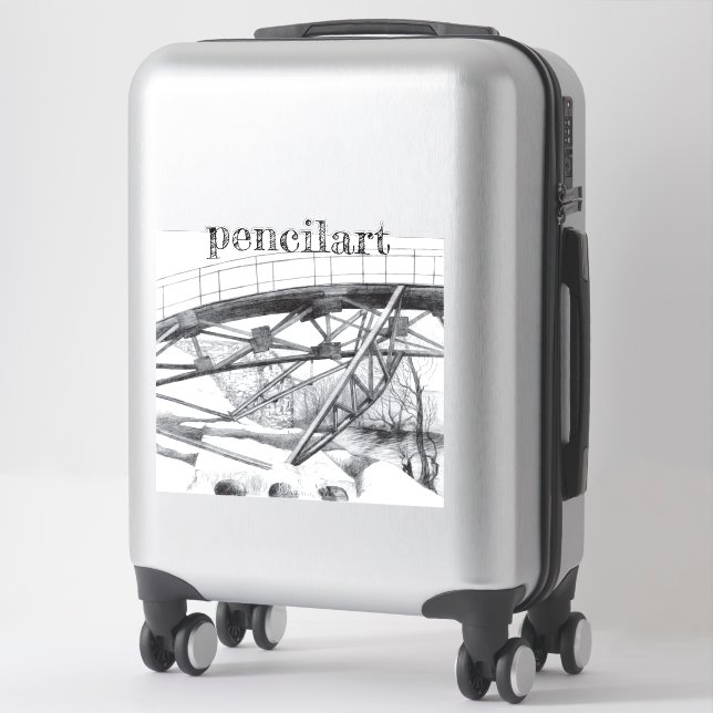 Sticker Pencilart antique (Sur valise)
