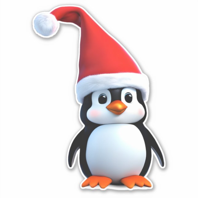 Sticker Penguin de Noël (Devant)