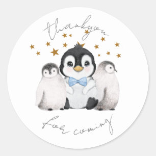 Sticker Penguin Star Party Thankyou