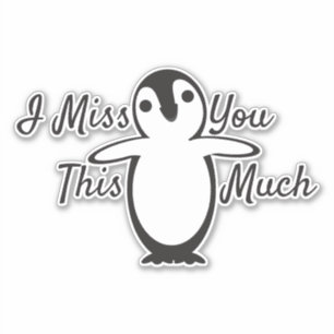 Sticker Penguin te manque tellement