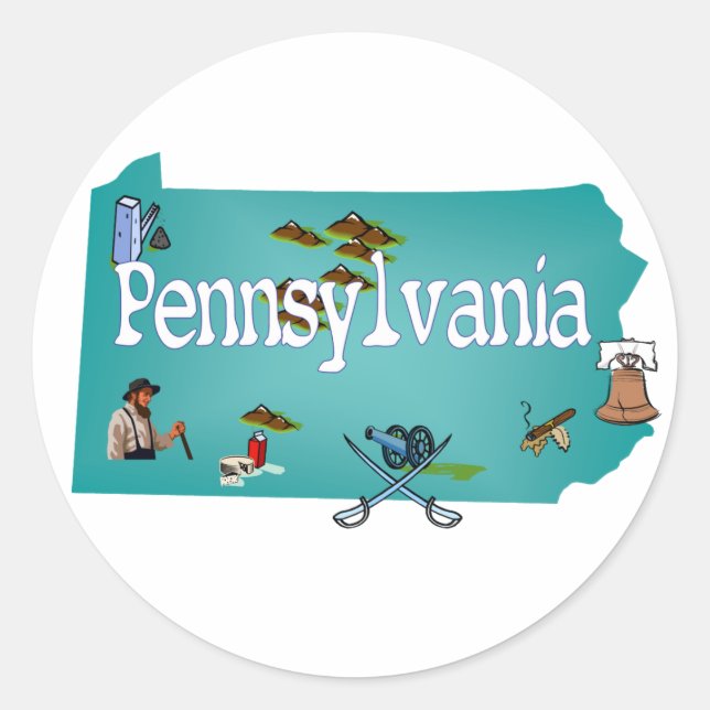 Sticker Pennsylvania (Devant)