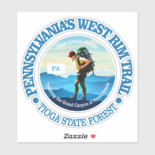 Sticker Pennsylvanie : West Rim Trail
