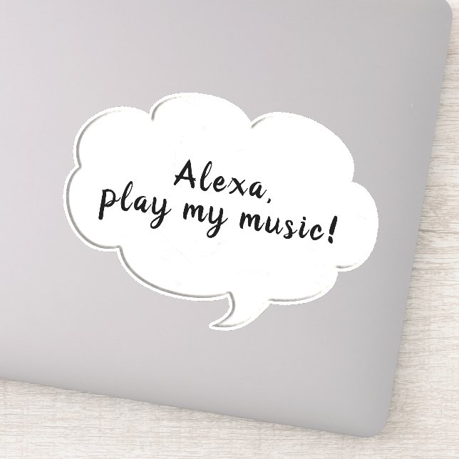 Sticker pensée de bulle des mots (Détail)