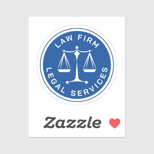 Sticker Pensez à la justice - Droit classique (Feuille)