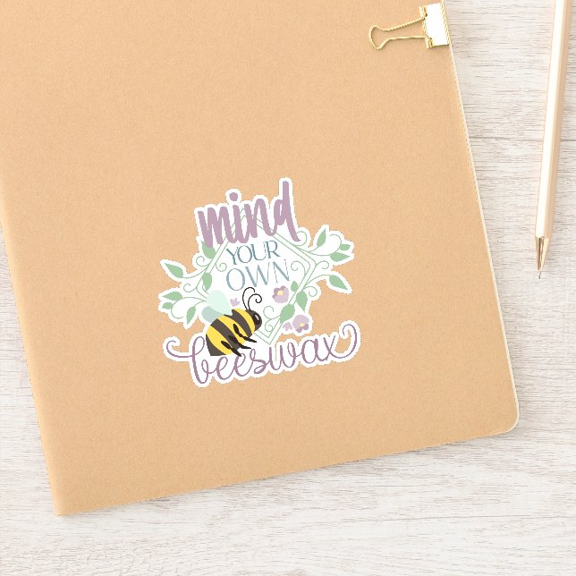 Sticker Pensez À Vous Propre Cire D'Abeille Drôle (Carnet)