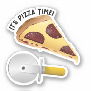Sticker Pepperoni Pizza et Pizza Cutter