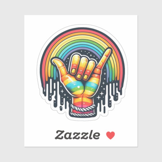 Sticker Perdre la main (Feuille)