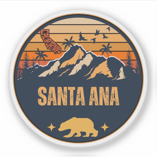 Sticker Père Noël Ana, Californie (Devant)