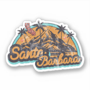 Sticker Père Noël Barbara, Californie