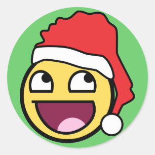 Sticker Père Noël Face génial