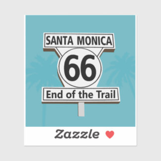 Sticker Père Noël Monica Californie