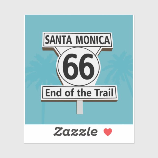 Sticker Père Noël Monica Californie (Feuille)