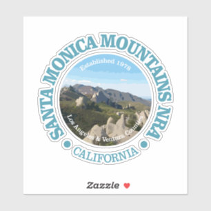 Sticker Père Noël Monica Mountains NRA