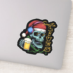 Sticker Père Noël Vit Skull ID857