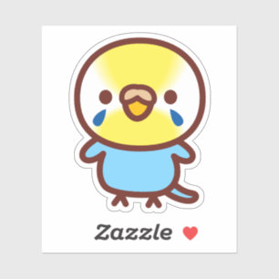Sticker Perruche ondulée / Femelle arc-en-ciel pastel