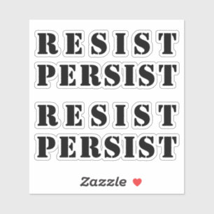 Sticker persévérer - Lettres noires