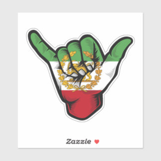 Sticker Persian Lion Shaka Hand
