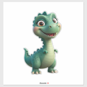 Sticker Personnage de bébé dinosaure pour les enfants