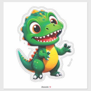 Sticker Personnage de bébé dinosaure pour les enfants