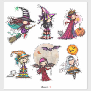Sticker Personnages de Halloween fantaisistes par Molly Ha