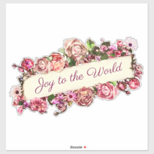 Sticker Personnalisable Roses Positive Citation Joy Au Mon