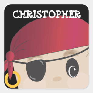 Sticker personnalisé ami pirate