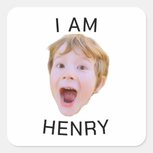 Sticker personnalisé drôle visage Anniversaire Cor