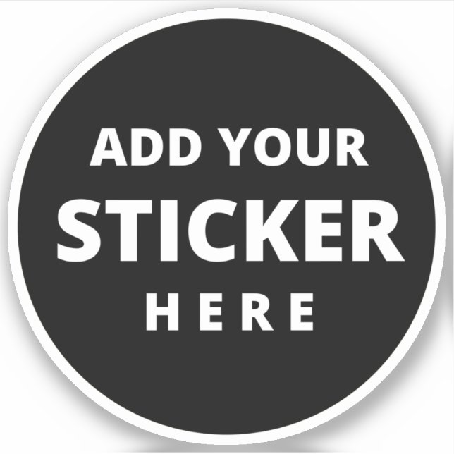 Sticker personnalisé Étiquettes Impression près de (Devant)