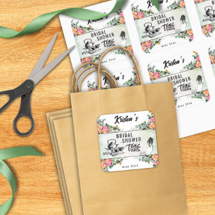 Sticker personnalisé Fête des mariées Tea Party