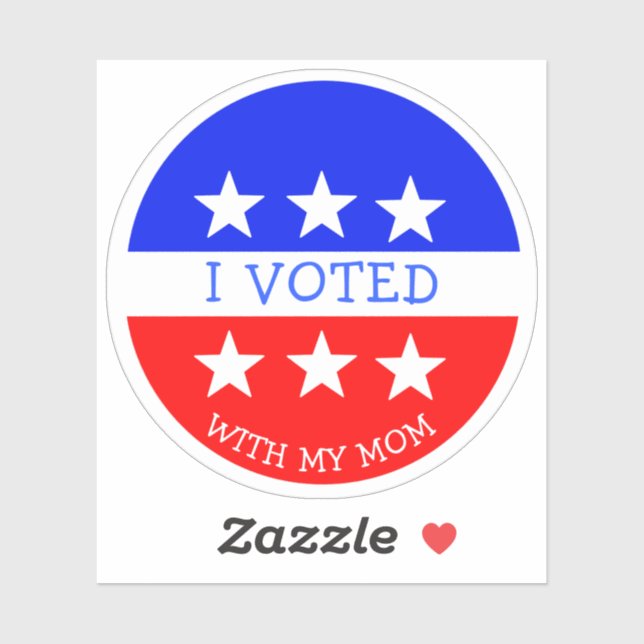 Sticker Personnalisé J'ai voté (Feuille)