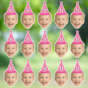 Sticker Personnalisé Visage Anniversaire Faveurs Bachelor 
