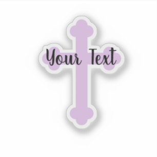 Sticker Personnaliser avec votre croix de texte