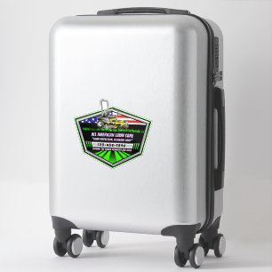 Sticker Personnaliser Drapeau USA Service de soins de pelo