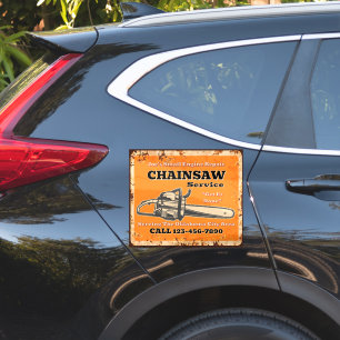 Sticker Personnaliser le service de tronçonneuse Petite ré
