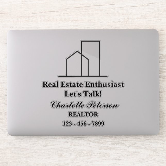 Sticker Personnaliser l'ordinateur portable immobilier Rea (Ordinateur)