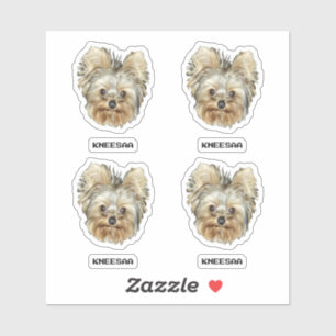 Sticker Personnalisez-le ! Photo et nom de tête multi-anim