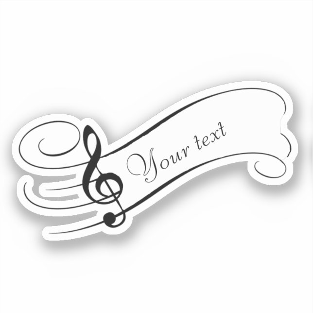 Sticker Personnel de musique personnalisé (Recto)
