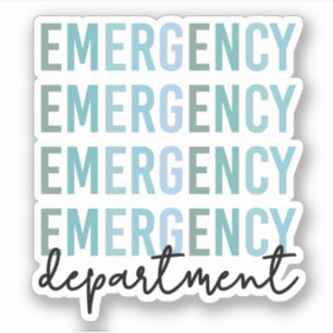 Sticker Personnel du service des urgences   infirmière   T