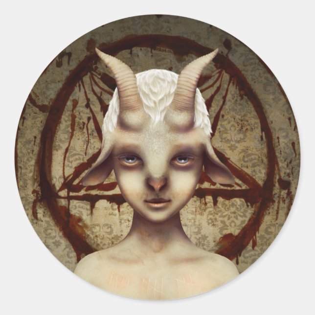 Sticker PETIT BAPHOMET (Devant)