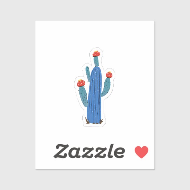 Sticker Petit cactus (Feuille)
