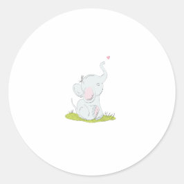 Sticker petit éléphant mignon