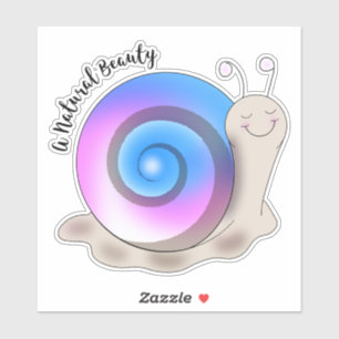 Sticker Petit escargot de fierté transgenre
