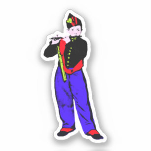 Sticker Petit flûtiste Pop Art (Manet)