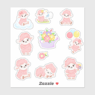 Sticker Petit mouton de printemps