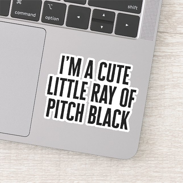 Sticker Petit Rayon De Pitch Black Drôle Citation (Détail)