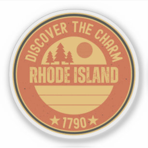 Sticker Petit Souvenir Rhody - Don d'État RI