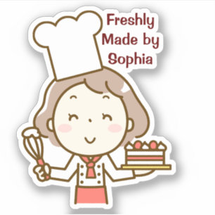 Sticker Petite Fille Chef